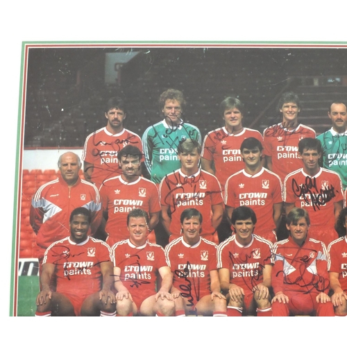 145 - Liverpool Football Club autographs and ephemera including signed team photograph with Mark Lawrenson... 