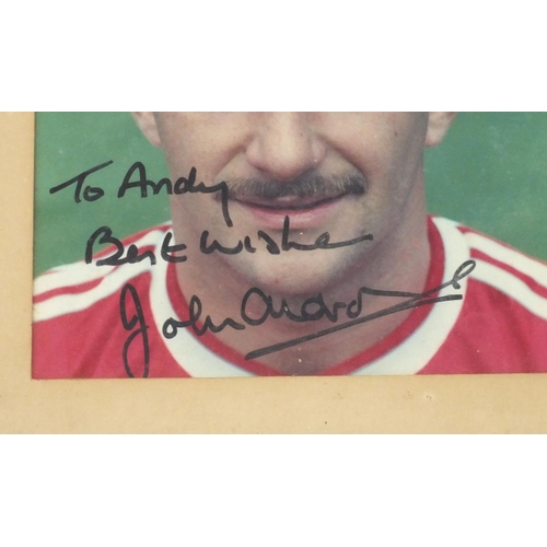 145 - Liverpool Football Club autographs and ephemera including signed team photograph with Mark Lawrenson... 