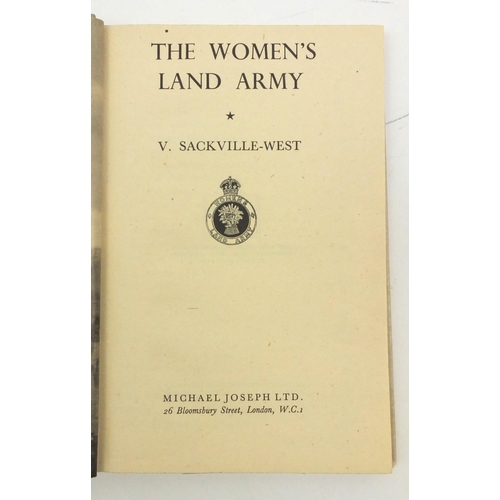 327 - British Military Militaria including The Woman's Land Army hardback book published 1944, Artists Rif... 