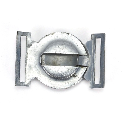 273 - Military interest two piece belt buckle with Air Defence Cadet Corps motif