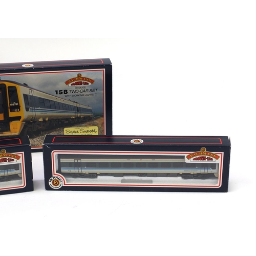 409 - Bachmann Branch-line OO gauge 158 two car set with boxes and sleeve