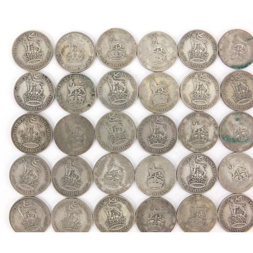 2574 - British pre decimal pre 1947 coins including six pence's and shillings, approximate weight 301.0g