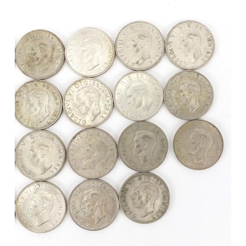 2570 - British pre decimal pre 1947 half crowns, approximate weight 310.0g