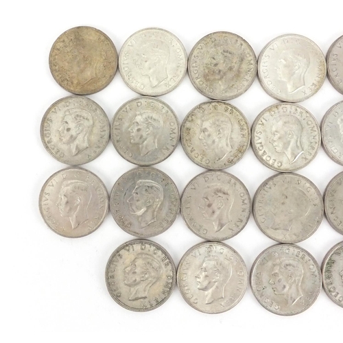 2570 - British pre decimal pre 1947 half crowns, approximate weight 310.0g