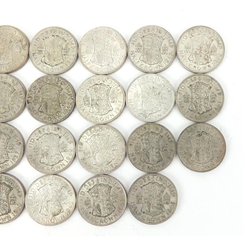 2570 - British pre decimal pre 1947 half crowns, approximate weight 310.0g