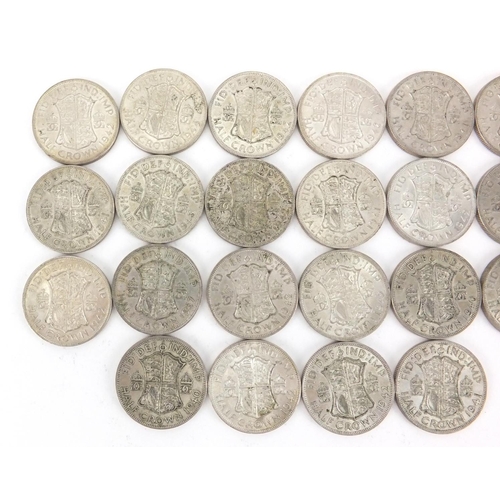 2570 - British pre decimal pre 1947 half crowns, approximate weight 310.0g