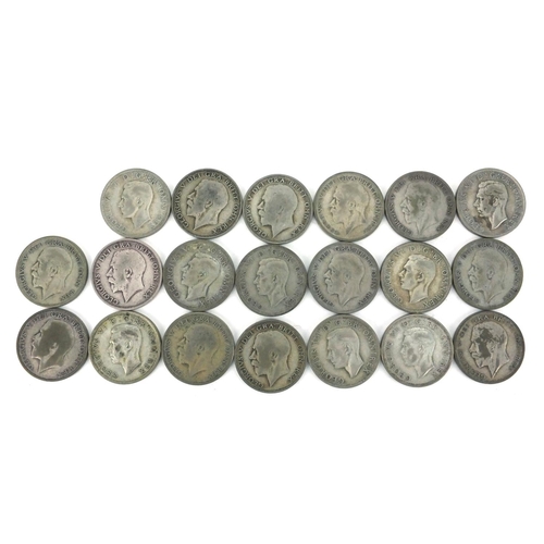 2571 - British pre decimal pre 1947 half crowns, approximate weight 276.0g