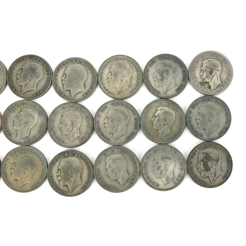 2571 - British pre decimal pre 1947 half crowns, approximate weight 276.0g