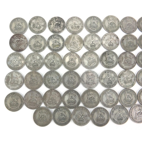 2571 - British pre decimal pre 1947 half crowns, approximate weight 276.0g