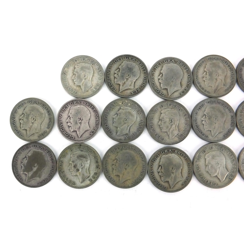 2571 - British pre decimal pre 1947 half crowns, approximate weight 276.0g