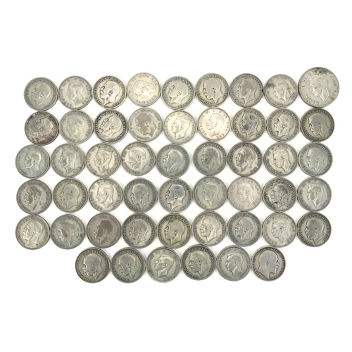 2571 - British pre decimal pre 1947 half crowns, approximate weight 276.0g