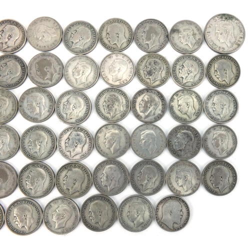 2571 - British pre decimal pre 1947 half crowns, approximate weight 276.0g