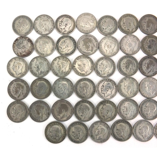 2571 - British pre decimal pre 1947 half crowns, approximate weight 276.0g