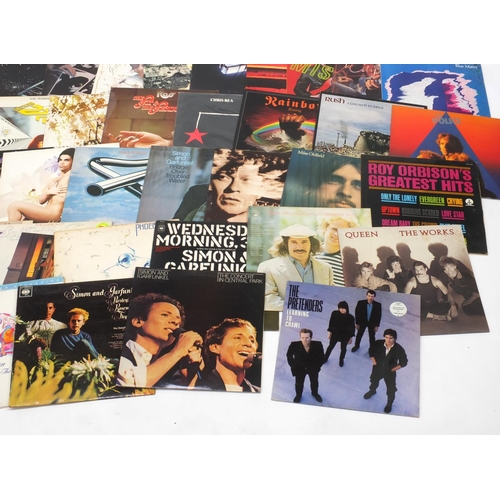 2848 - Rock vinyl LP records including Pink Floyd, Lou Reed, The Police, Prince and Queen examples