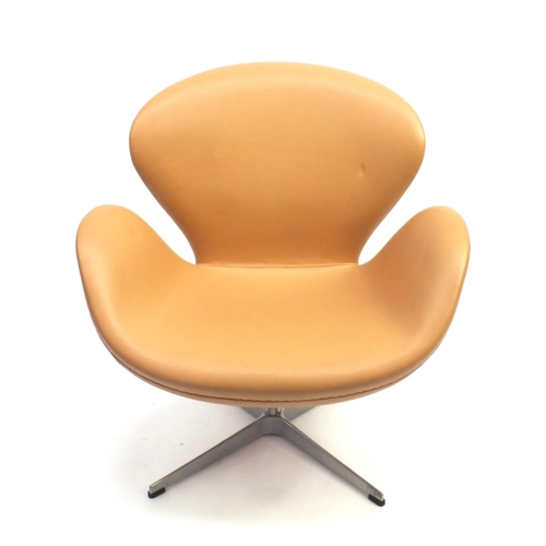 2077 - Arne Jacobsen design Swan chair, 87cm high