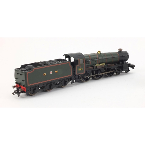 417 - Two Hornby OO gauge locomotive and tenders comprising County of Somerset 1004 and The Royal Leiceste... 