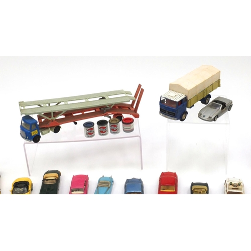 403 - Predominantly die cast vehicles some Military including Corgi, Dinky, Mini Champs and Matchbox examp... 