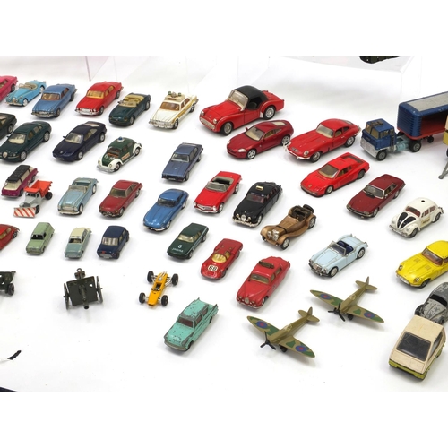 403 - Predominantly die cast vehicles some Military including Corgi, Dinky, Mini Champs and Matchbox examp... 