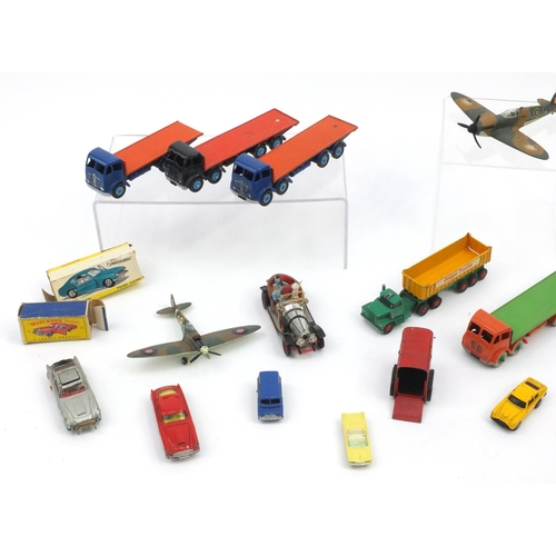 405 - Die cast vehicles some boxed including Dinky 692 Medium Gun, Corgi 1309 France Concorde, Dinky Spitf... 