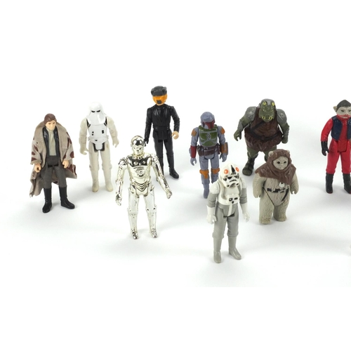 383 - 1970's and 80's Star Wars figures including R2-D2 and Chewbacca examples