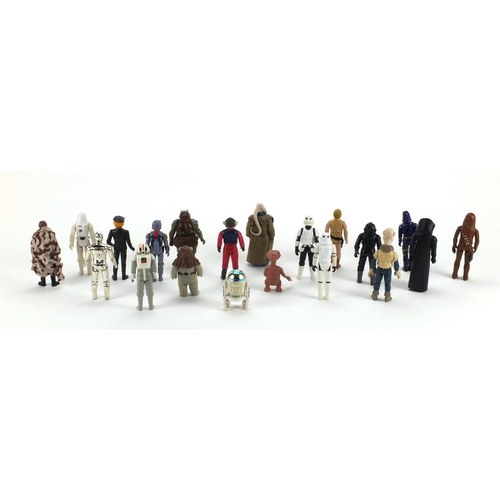 383 - 1970's and 80's Star Wars figures including R2-D2 and Chewbacca examples