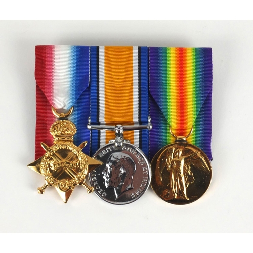 248 - British World War I Military trio awarded to T4-110287DVR.A.PARTRIDGE.A.S.C comprising the Victory m... 