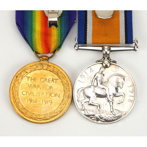 249 - British World War I Military Victory and War medals awarded to T4-039578DVR.J.PARTRIDGE.A.S.C.