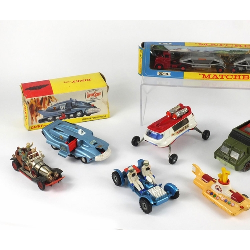 400 - Die cast vehicles including Corgi toys Chitty Chitty Bang Bang, Dinky toys Captain Scarlett's Spectr... 