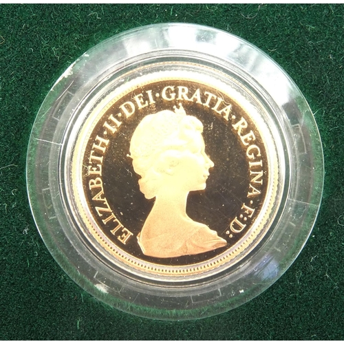 2602 - Elizabeth II 1980 proof gold sovereign with fitted box