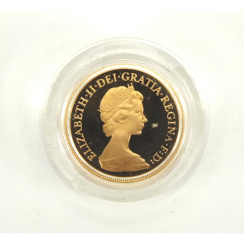 2602 - Elizabeth II 1980 proof gold sovereign with fitted box