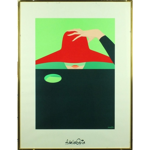 2287 - A Dalla Costa - Five 1970's coloured fashion lithographs, each framed, the largest 63cm x 47cm exclu... 