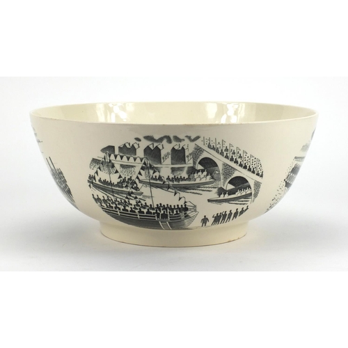 736 - Wedgwood boat race bowl by Eric Ravilious, limited edition of 200, produced in 1975 from the origina... 