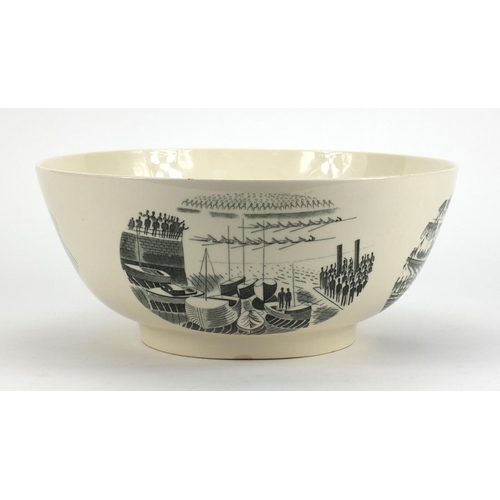 736 - Wedgwood boat race bowl by Eric Ravilious, limited edition of 200, produced in 1975 from the origina... 