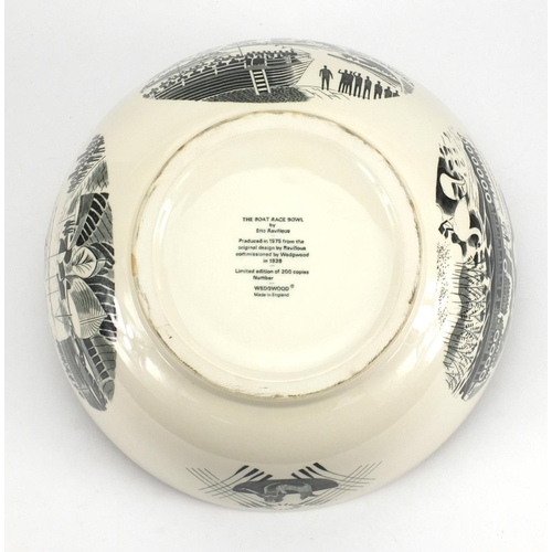 736 - Wedgwood boat race bowl by Eric Ravilious, limited edition of 200, produced in 1975 from the origina... 