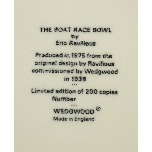 736 - Wedgwood boat race bowl by Eric Ravilious, limited edition of 200, produced in 1975 from the origina... 