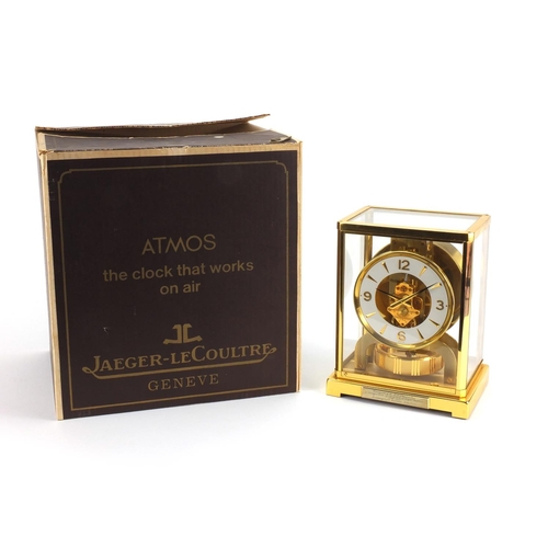 Jaeger Lecoultre Atmos clock with glass panels instructions