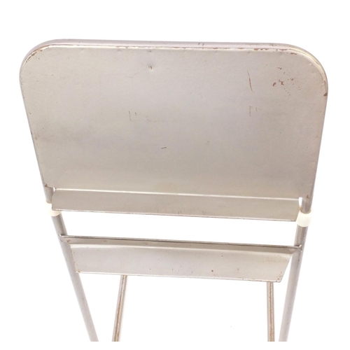 2086 - Vintage metal sheet music stand, 100cm high