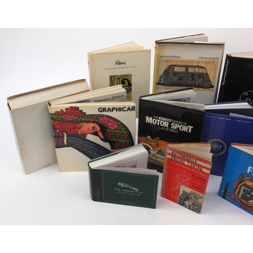 2272 - Automobilia hardback books mostly relating to Fiat, including Sironi by Fabbri Editori with twenty e... 