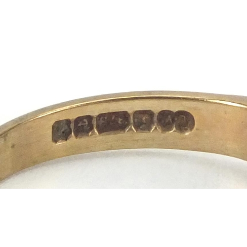 2605 - Six 18ct and 9ct gold rings, some set with stones and a 9ct gold wristwatch, approximate weight  23.... 