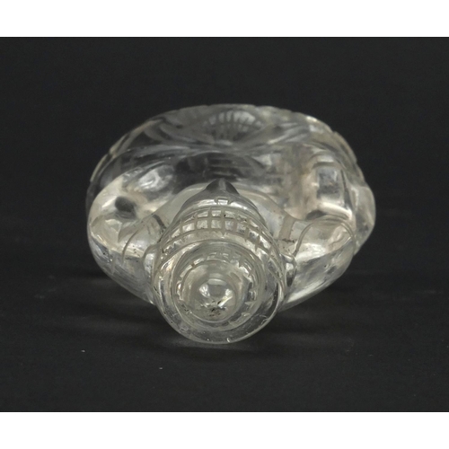 542 - Chinese rock crystal Buddha, 7.5cm high