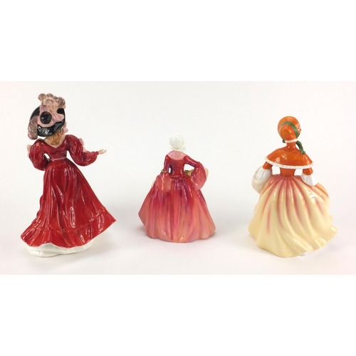 2333 - Three Royal Doulton figurines two with boxes comprising Figure of the Year Patricia HN3365, Janet HN... 