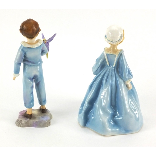 2349 - Two Royal Worcester figurines both modelled by F G Doughty comprising Grandmothers Dress 3081 and Th... 