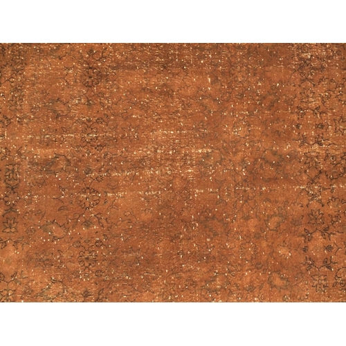 2015 - Vintage Anatolian carpet having all over floral design onto a brown ground 315cm x 190cm