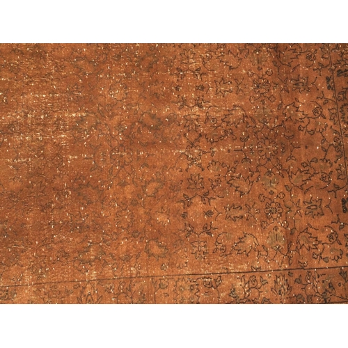 2015 - Vintage Anatolian carpet having all over floral design onto a brown ground 315cm x 190cm