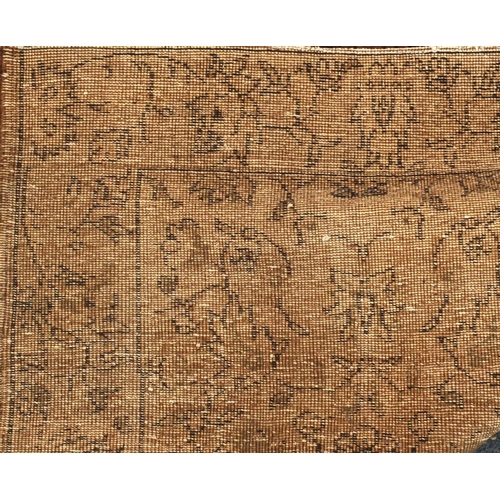 2015 - Vintage Anatolian carpet having all over floral design onto a brown ground 315cm x 190cm