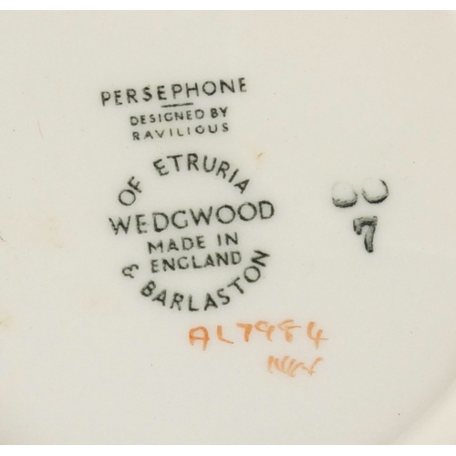 741 - Wedgwood Persephone pattern part coffee service, designed by Eric Ravilious, comprising coffeepot, m... 