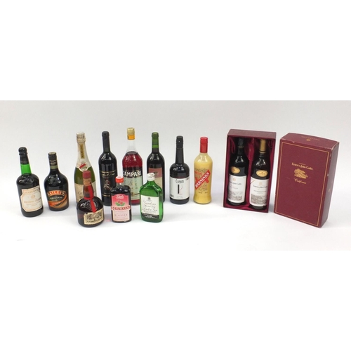 195 - Spirits, Liqueurs and wine including Baileys, Gordon's Ernest & Julio Gallo wine and Merlot