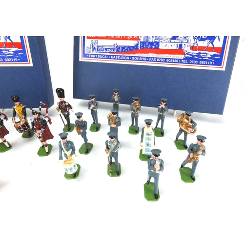 387A - The sets of hand painted lead Ducal Military soldiers comprising The Royal Air Force 1950, Royal Sco... 