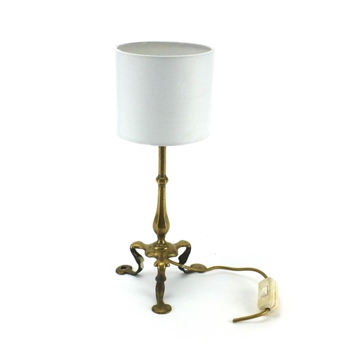 109 - Brass Pullmans railway lamp, 41cm high