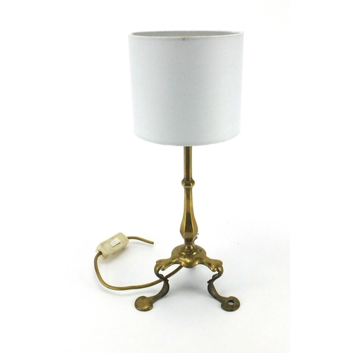 109 - Brass Pullmans railway lamp, 41cm high